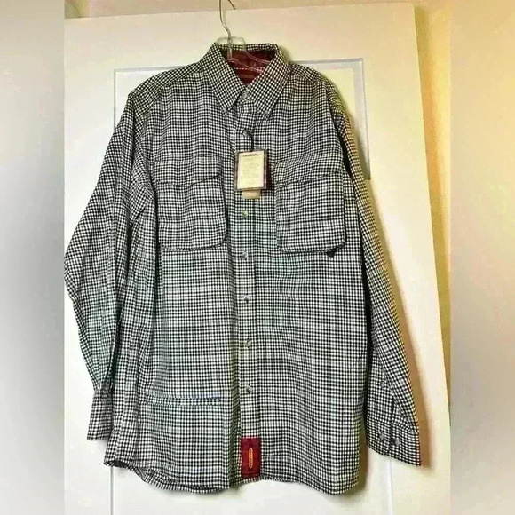 NWT Braeval men’s size M Tiera button down with pocket square - Picture 2 of 12